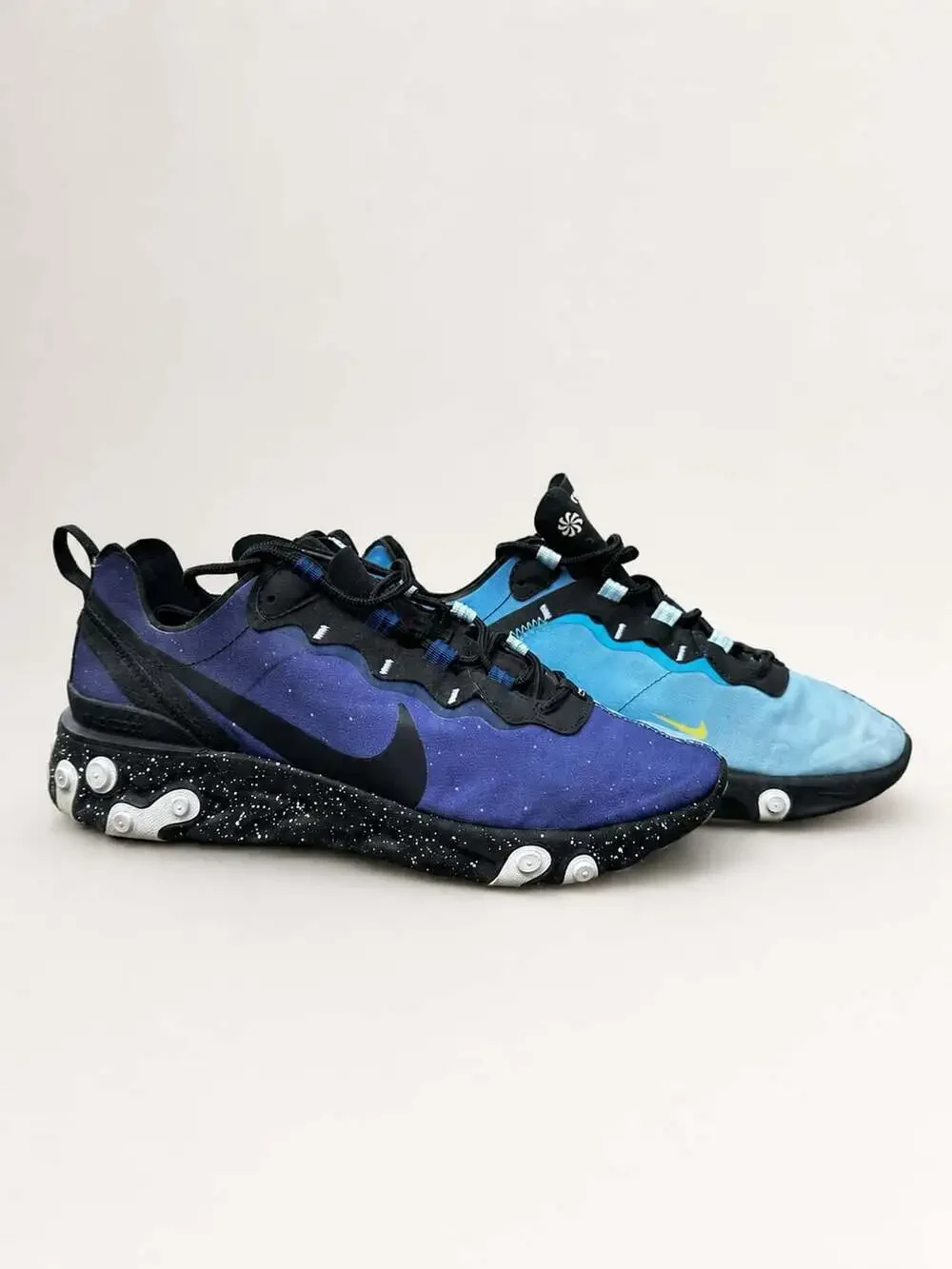 Nike React Element 55 Equinox Day Night Sneakers Blue Void/Black Men’s size 8
